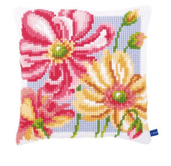 PNV154564 Vervaco Colorful Flowers Cushion