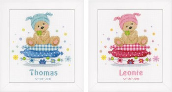 PNV151012 Vervaco Birth Announcement Bear