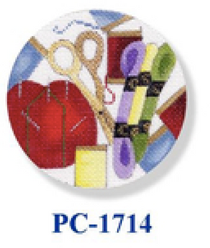 PC-1714 Sewing Needs 18 Mesh 4"  Pin Cushion CBK Bettieray Designs