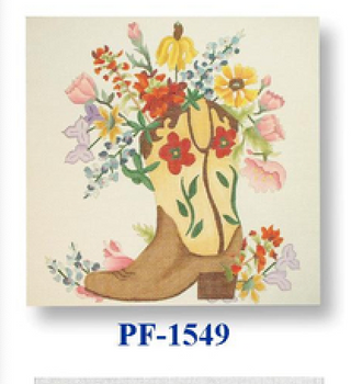PF-1549 Wild Flower Boot II 13 Mesh 14"Flowers CBK Bettieray Designs