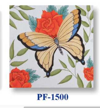 PF-1500 Butterfly and Roses 13 Mesh 12" Flowers CBK Bettieray Designs
