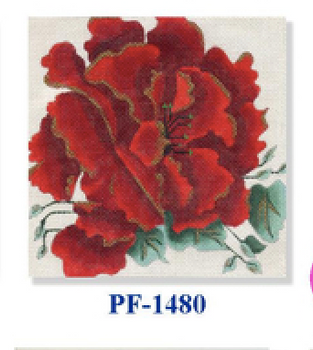 PF-1480 Red Poppy 13 Mesh  8" Flowers CBK Bettieray Designs