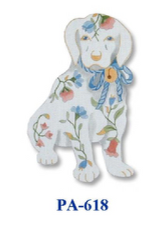 PA-618 Porcelain Puppy 18 8 x 12" CBK Bettieray Designs