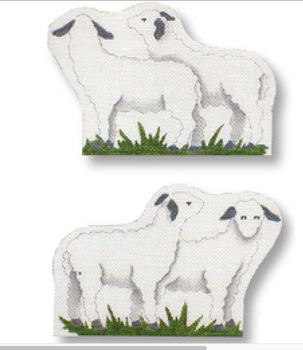 NS-2012F Sheep - Front Only 18 Mesh 6.5 x 4.5" CBK Bettieray Designs