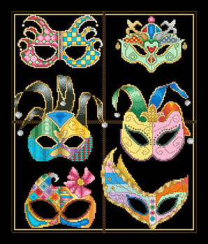 Festive Masks Vickery Collection (Camus) 2232	 16-1153 