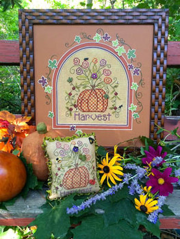 Pumpkin Harvest Framed: 65 x 73 Pin Cushion: 65 x 73 Shepherd's Bush 14-2113