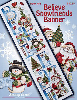 Believe Snowfriends Banner  80w x 362h Stoney Creek Collection 14-2192 