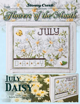 Flowers Of The Month-July Daisy 91w x 66h Stoney Creek Collection 15-1952
