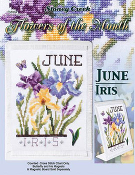 Flowers Of The Month-June Iris  60w x 83h Stoney Creek Collection 15-1849 