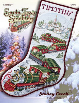 Santa Train Stocking by Stoney Creek Collection 15-2605 