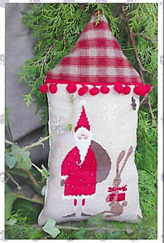 YT SANTA WITH HIS HELPER - RED (CS) 77 x 107 Madame Chantilly