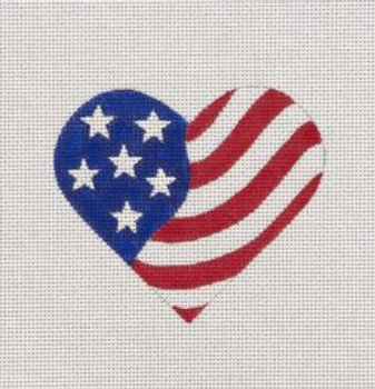 HT11 American Flag 3.25 x 3.75 18 Mesh Pepperberry Designs 