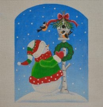 NP03 North Pole Snowman 6 x 8 18 Mesh Pepperberry Designs 