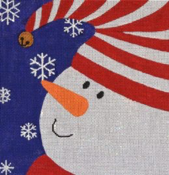 SN05 Graphic Snowman Bell  7 x7 18 Mesh Pepperberry Designs 