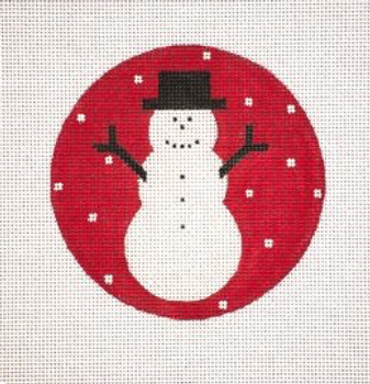 SN18  Simple Snowman, Red 4 Dia 18 Mesh Pepperberry Designs
