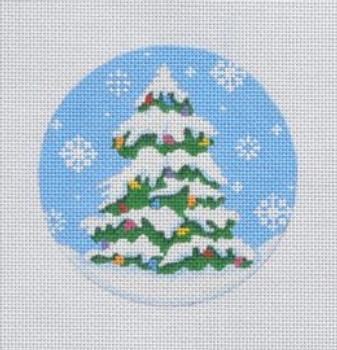 TR01 Snow tree w/lights 4 Dia 18 Mesh Pepperberry Designs