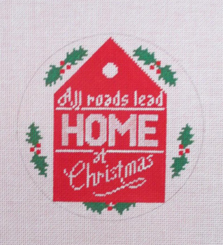 XO-223	All Roads Lead Home 5" round 18 Mesh The Point Of It All Designs 