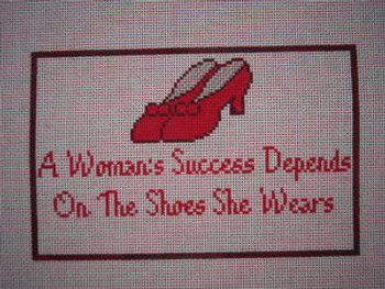 S-191 Success Depends on Shoes/Dorothy	The Point Of It All Designs 7.50 x 5.50 18 Mesh