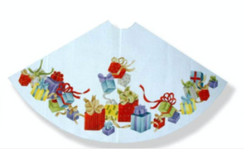 TSF-2250 Packages 48" Rnd. 18 Mesh Tree Skirt Front Panel Only CBK Bettieray Designs