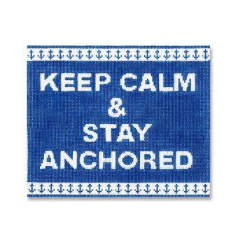 EG-SS 36 Keep Calm & Stay Anchored 7.5 x 6.25 18 mesh Eddie & Ginger