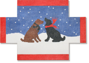 LM-BC 05 Evening Snow Dog Brick Cover 13 Mesh CBK Designs Laura Megroz