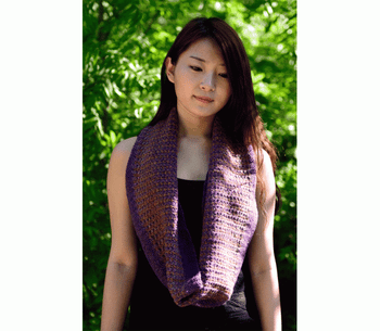 P-J-146 Jojoland Knitting Pattern DICE CHECK COWL