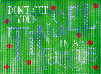 LL428 Don't Get Your Tinsel in a Tangle 13 11x8 Labors Of Love 