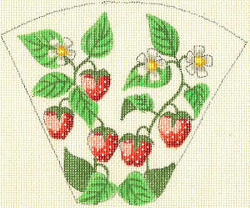 SN15 Strawberries Scissor Case	5.5 x 4.5	18 Mesh Silver Needle Designs
