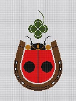 Lucky Ladybug CH-L121 Charley Harper 18 Mesh 6 1/2 x 8 1/2