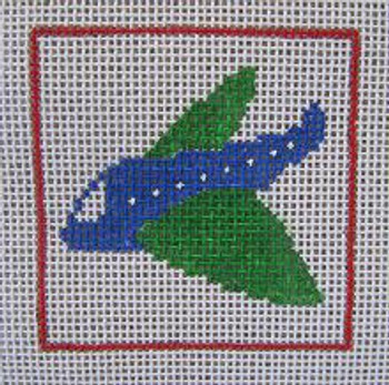 A22 Airplane DeElda Needleworks Beginner Needlepoint kit