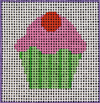 A1 Cupcake DeElda Needleworks Beginner Needlepoint Kit