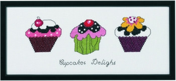 920178 Permin Cupcakes 14.4" x 6"; Aida; 14ct 