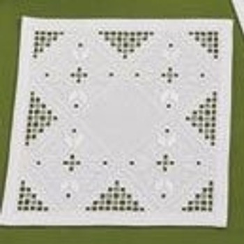 102630 Permin Kit Tabletopper 12" x 12"; Hardanger; 22ct