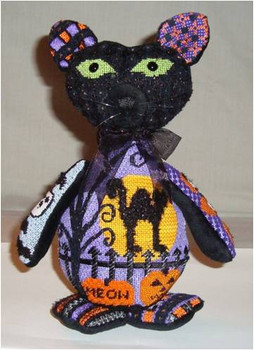 Halloween Kitty Kat 10” x 6”  18 Mesh Sew Much Fun