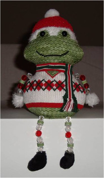 CHRISTMAS Frog Boy 5” x 2.5” 18 Mesh Sew Much Fun