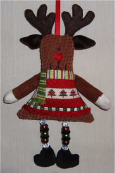 CHRISTMAS Rudy 6” x 5.5”	 18 Mesh Sew Much Fun