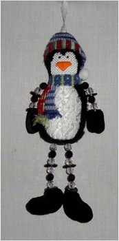 CHRISTMAS Penguin 5” x 2.5”	18 Mesh Sew Much Fun 