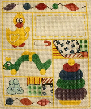 TS153 Unisex Birth Sampler 13 Mesh 8 x 10 TS Designs