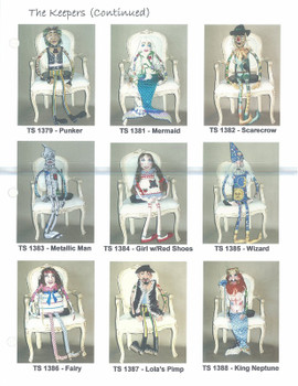 TS1386 Fairy  Canvas Only,  Shown Finished  13 Mesh TS Designs