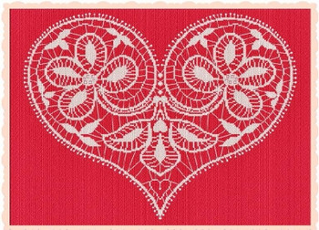 AAN377 Due Fiori, Un Cuore (Two Flowers, A Heart) Alessandra Adelaide Needleworks Counted Cross Stitch Pattern