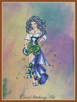 Dance Of Esmeralda, The 116w x 182h Cross Stitching Art  16-1668