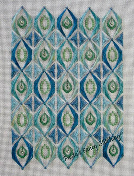 Teardrops 119w x 162h Fancy Stitching Pattern Only