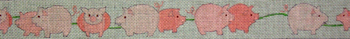B072 Piggies 18 Mesh Belt Jane Nichols Needlepoint