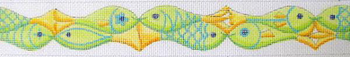 B271 Fish-Fish-Fish 18 Mesh Belt Jane Nichols Needlepoint