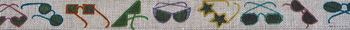 B533 Sunglasses 18 Mesh Belt Jane Nichols Needlepoint