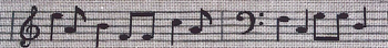 B536 Music-Classical 18 Mesh Belt Jane Nichols Needlepoint