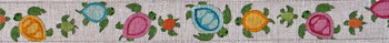 B554 Turtles-Multi 18 Mesh Belt Jane Nichols Needlepoint