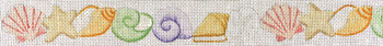 B561 Shells-Mixed 18 Mesh Belt Jane Nichols Needlepoint