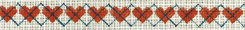 B576 Heart Argyle 18 Mesh Belt Jane Nichols Needlepoint