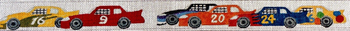 B826 Race Cars 18 Mesh Belt Jane Nichols Needlepoint